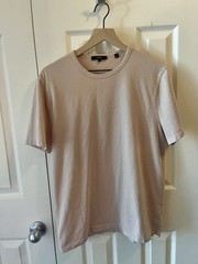 Vince Men’s Cotton T-Shirt Medium Warm Nude Made in USA