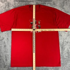 Airborne Kenya Africa 3XL Red Embroidered Elephant Lion Rhino Animal T-Shirt