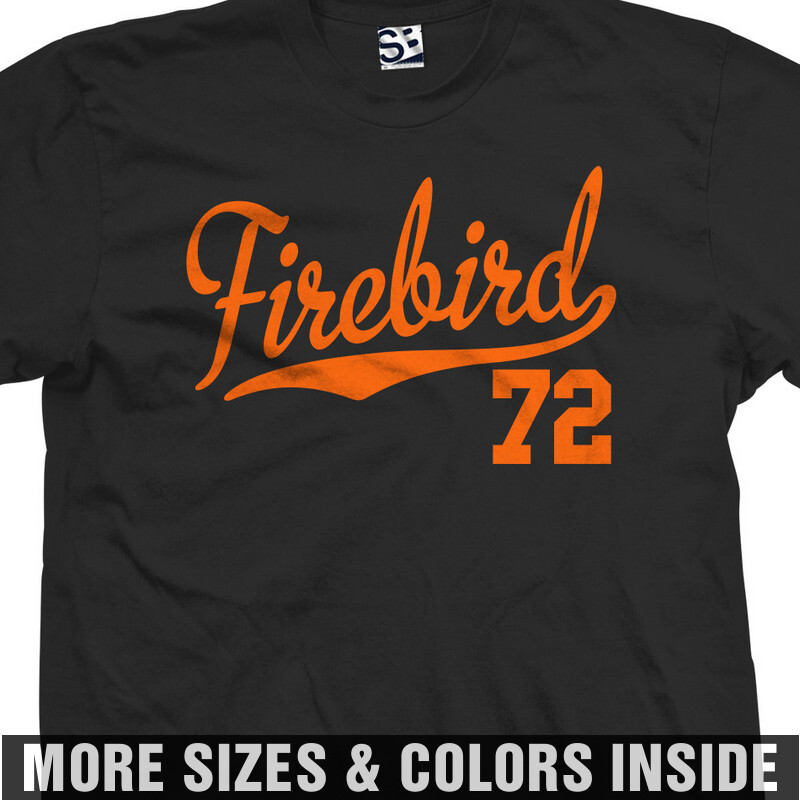 Firebird 72 Jersey T-Shirt | 1972 Pontiac Classic Vintage Script Mens Tee