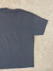 Champion Casual Basic T-Shirt Mens XL Crew Neck Central Spell Out Graphic Gray