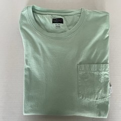 Greg Norman Men’s XL Mint Green Pocket T-Shirt Shark Logo SS Excellent