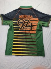 Disney Mufasa Mens Large Short Sleeves Shirt Embroidered Soccer Lion King 94