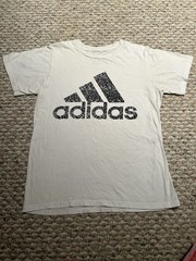 White Adidas T-Shirt Size Small