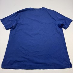 Greg Norman Shirt Mens Medium Blue Pocket Shark Logo Cotton Tee Golf Crewneck