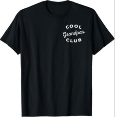 Cool Grandpas Club Pocket Fathers Day Grandfather Papa Men T-Shirt