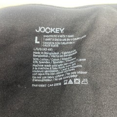 Jockey Men’s Smooth Fit V-Neck Undershirts 3-Pack Black L