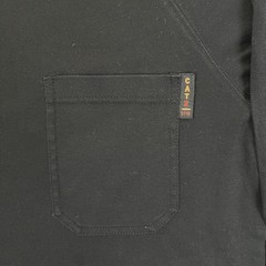 Diamond FR Long Sleeve T-Shirt Mens Small Black Flame Resistant Pocket Workwear