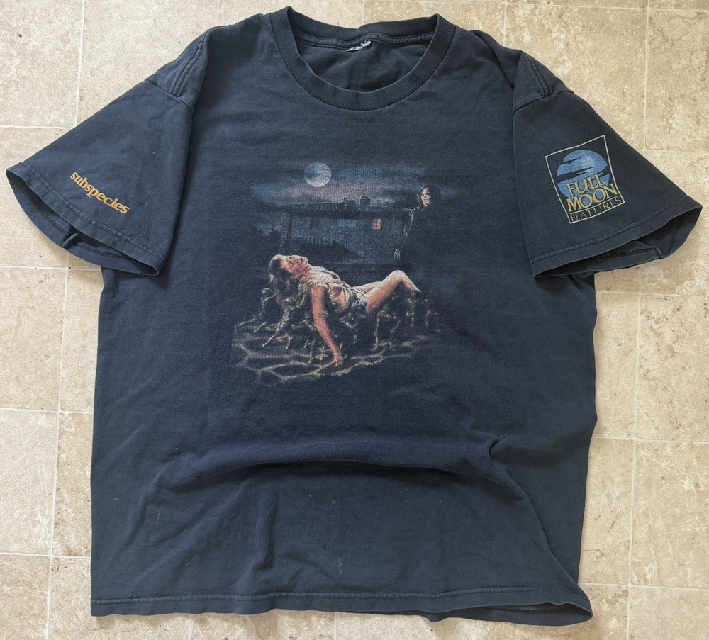 Vintage 90s Subspecies Y2K Full Moon Features Horror Movie T Shirt Vampire M