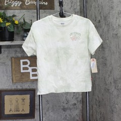 Levi’s Big Girls Oversized Cloud Dye T-Shirt Tee 41M679F Celadon Green Multi L