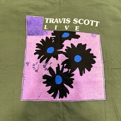 Travis Scott Astroworld Festival Run Flower Tee Size Large
