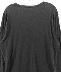 Mack Weldon Shirt Men XL Gray Henley Pullover Minimalist Casual Pima Cotton
