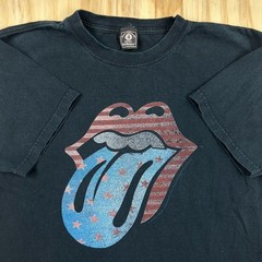 Vintage 2005 The Rolling Stones Black Shirt Rockware Size Medium Tongue