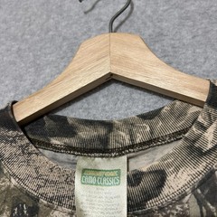 Vintage Mossy Oak T Shirt Mens M Brown Camo Classics Pocket Hunting Outdoor