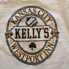 Kelly’s Westport Inn Kansas City Shirt Mens Large White Irish Pub Bar MV Sport