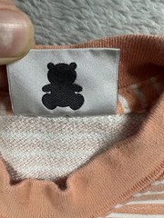 Teddy Fresh Shirt Mens Small Embroidered Striped Skate Punk Orange H3H3 T Tee