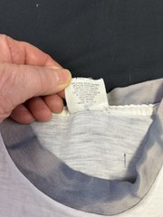 Vintage Converse All-Star Ringer T-Shirt Single Stitch Paper Thin Thrashed Sz L