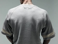 Men’s Bodybuilder T-Shirt by XXXL Inc., featuring a waffle-textured fabric XL