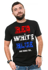 Red White Blue And Vodka Too Funny 4th of July Shirts Independence day Outfit