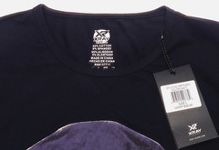 Men’s XRAY Graphic T-Shirt Sz L Monkey Sunglasses Pipe Hat Navy Cotton Slim Fit