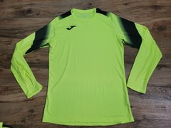Joma Mens Neon Yellow Long Sleeve Padded Sleeve Soccer Goalie Goal Keeper Set