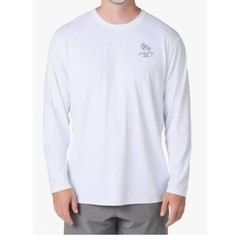 Hang Ten Men’s Long Sleeve Sun Tee, UPF 50+, Quick-Dry Fabric, Lightweight, XL