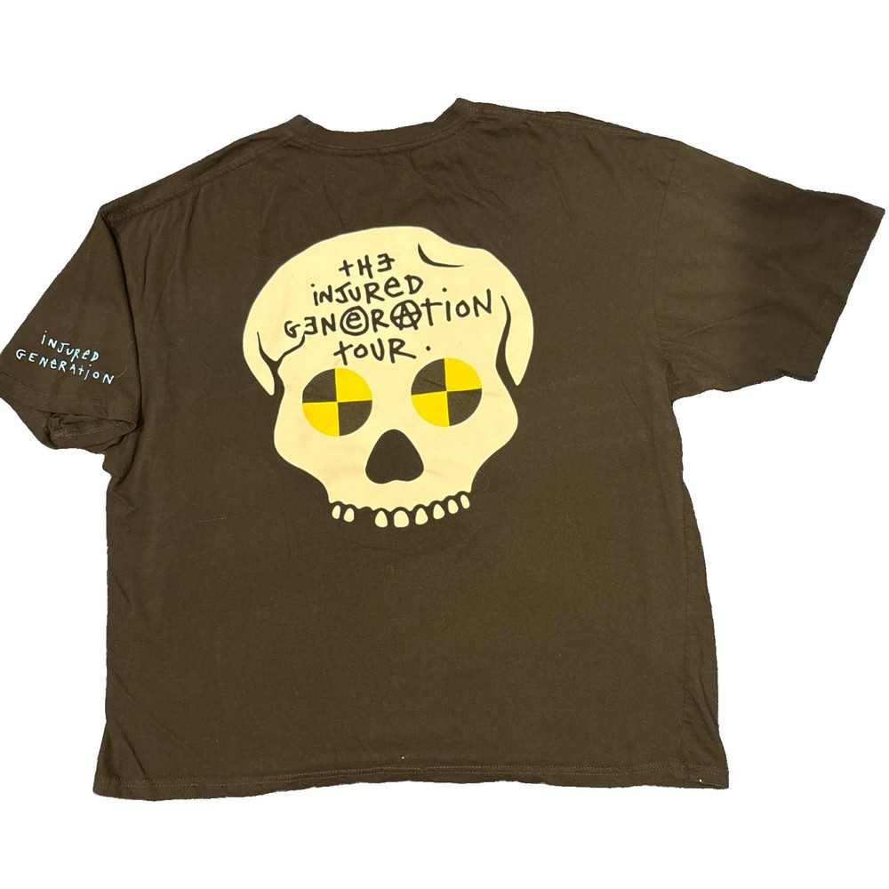 Asap Rocky Injured Generation”Not Responsible” Tour Shirt Double Sided Sz XL