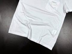Auth Men’s PRADA Milano Logo White Casual Cotton Short Sleeve t Shirt Size S/M