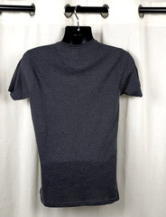 Brave Soul Men’s Ginn Dot Print T-shirt Mid Charcoal Marl Size S CR058 GG 16