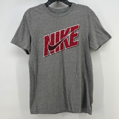 Nike Mens Gray Safari Print Graphic Logo T-Shirt Short Sleeve Small AR5006-063