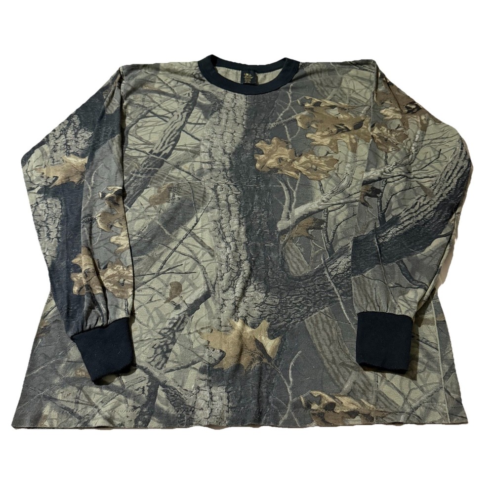 Vintage 80s Realtree Camo Long Sleeve Shirt Size XL (Fits Smaller)
