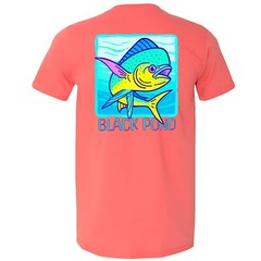 Black Pond Saltwater Series Men’s T-shirt Offshore Fishing Mahi Dorado Dolphin