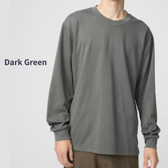 UNIQLO:U AIRism Cotton T-Shirt Long-Sleeve 9 colors XS~4XL MEN Unisex Japan