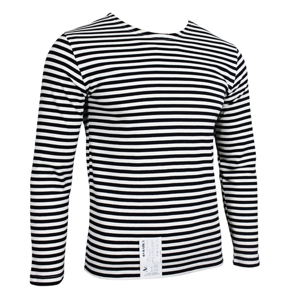 Genuine Russian Marine Telnyashka – 100% Cotton Striped Long-Sleeved T-Shirt