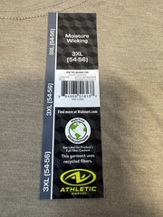 Men’s Shirts, (New w/tags), Athletic Works, Tri Blend Short Sleeve 3XL (54-56)
