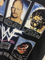 Y2k Vintage WWE Wrestling Boys Shirt Size Medium Black Short Sleeve Graphic Tee