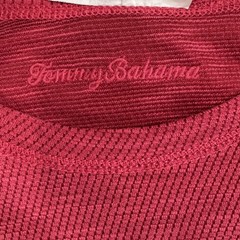 Tommy Bahama Mens T Shirt Large Red Islandzone Reversible Coolmax Tencel Modal