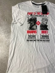 Under Armour Project Rock Men’s Large White Fight Of The Century Graphic T-Shirt