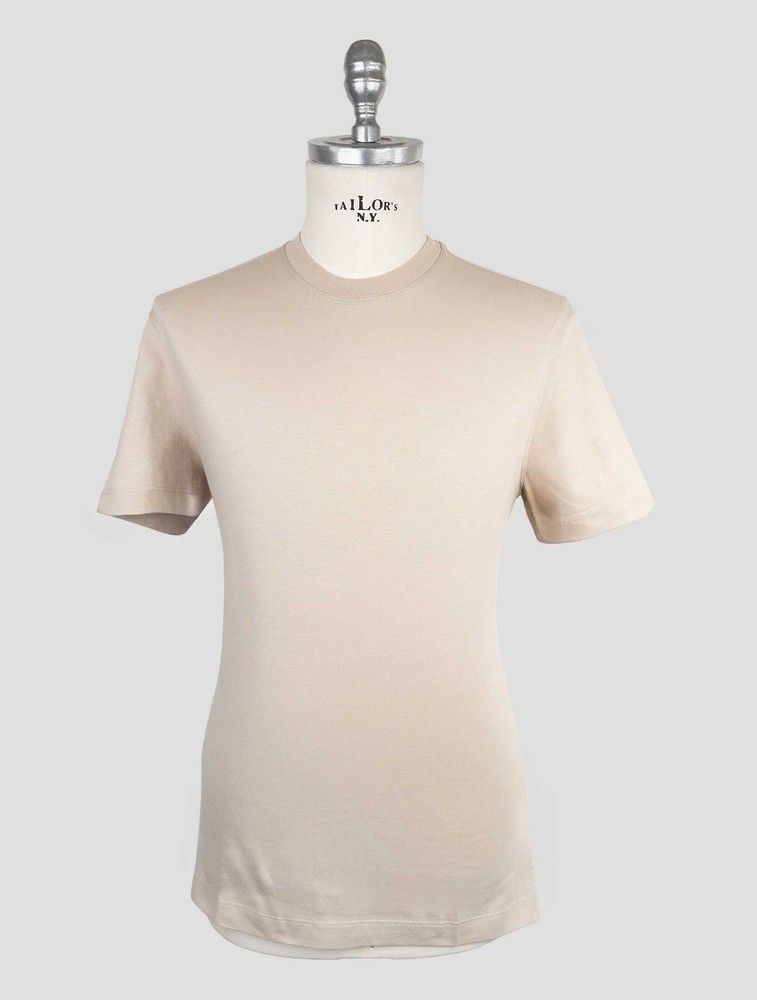 NEW KIRED BEIGE SUPIMA COTTON T-SHIRT US 46 – EU 56 KR19
