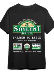 Ultra-Soft Soylent Green Farmer to Table – Creative Print T-Shirt, Comfort-Fit
