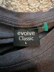 evolve Classic Men’s L Black Crew Neck Short Sleeve Dubai UAE Graphic Tee