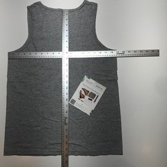 Gildan Heavy Cotton Tank Top Mens M Tear Away Gray Mao Tou Ying “Owl” Chinese