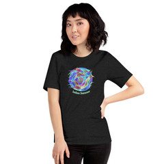 Indian Summer Art Unisex T-Shirt – Hand Drawn Line Design Warm Sunset Aesthetic