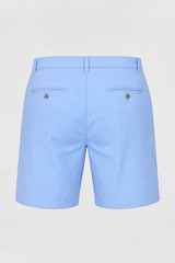 Vintage White Cotton Mid-Thigh Shorts Unisex Casual