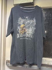 Vintage 2000s Y2K JNCO Jeans Shirt Skull Wings Mens XL Black Skate Rare, Worn
