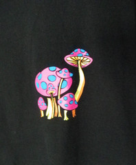 ALAB Magic Wizard Mushroom Psychedelic Men’s Graphic T-Shirt Size Medium