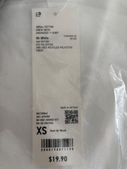 Uniqlo AIRism Cotton Oversized T-Shirt White XS, NWT