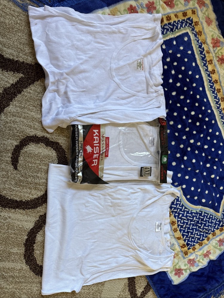 3 Pieces 4xL A Shirt/ Tang Top Special, Please Read Before Purchase, One Stained