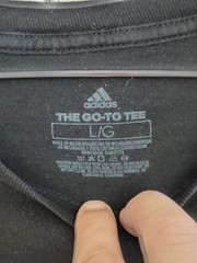 Adidas The Go-To Tee Graphic Print T-Shirt Men’s Size L Black Short Sleeve