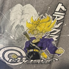 Vintage 2000s Dragon Ball Z Shirt Size XL TRUNKS Capsule Corps Grail