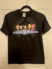 Code Lyoko Vintage Shirt Y2K Anime TV Show Youth Large Black Graphic Tee New